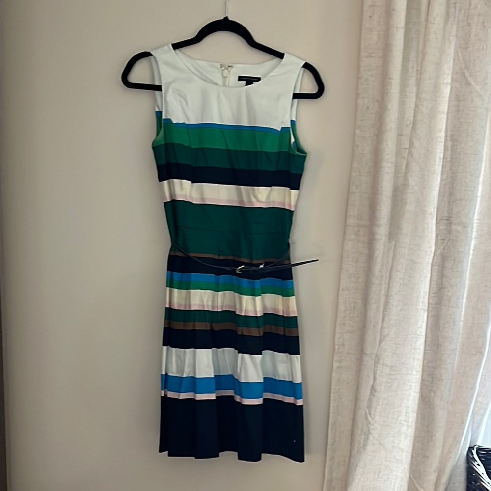 Tommy Hilfiger Multicolor Striped Midi Dress